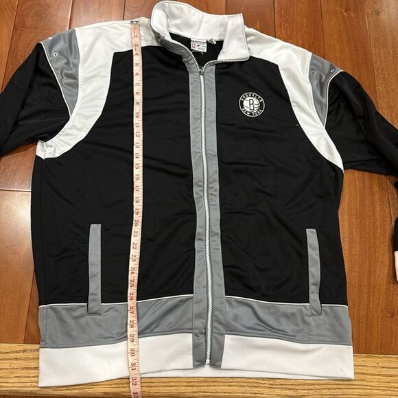 Zipway NBA Brooklyn Nets Men's Black/Gray Full-Zip Track Jacket Size 3XLT - Picture 11 of 11